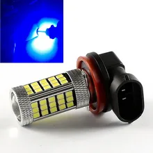 H8 H11 H9 2835 63 66 SMD СВЕТОДИОДНЫЙ 6000 К автомобиля автоматический проектор туман автомобильная лампа синий источник света автомобиля 12V