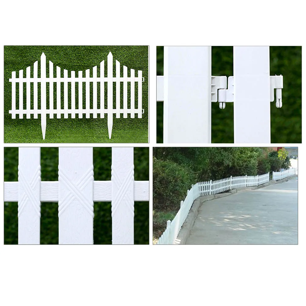 حار الأبيض PVC سياج من البلاستيك الأوروبية نمط ل حديقة بوابات درب عيد الميلاد شجرة LSF99