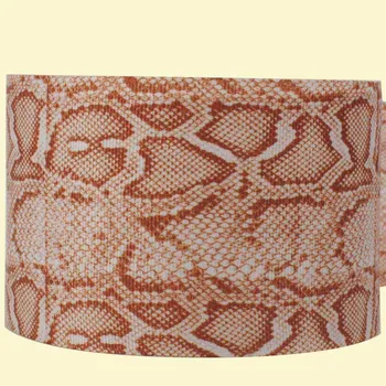 

3" inch 75 mm 7.5cm brown snake skin pattern free shipping printed grosgrain ribbons for gift decoration