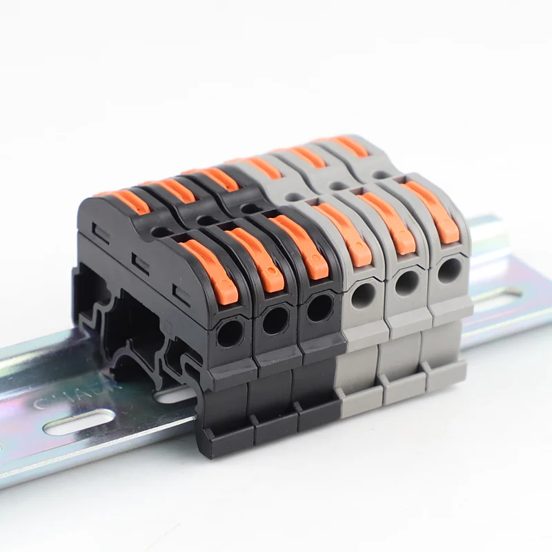 

Type 5PCS SPL-1 PCT-211 Rail Type Quick Connection Terminal Press Type Connector Instead Of UK2.5B Terminal Block
