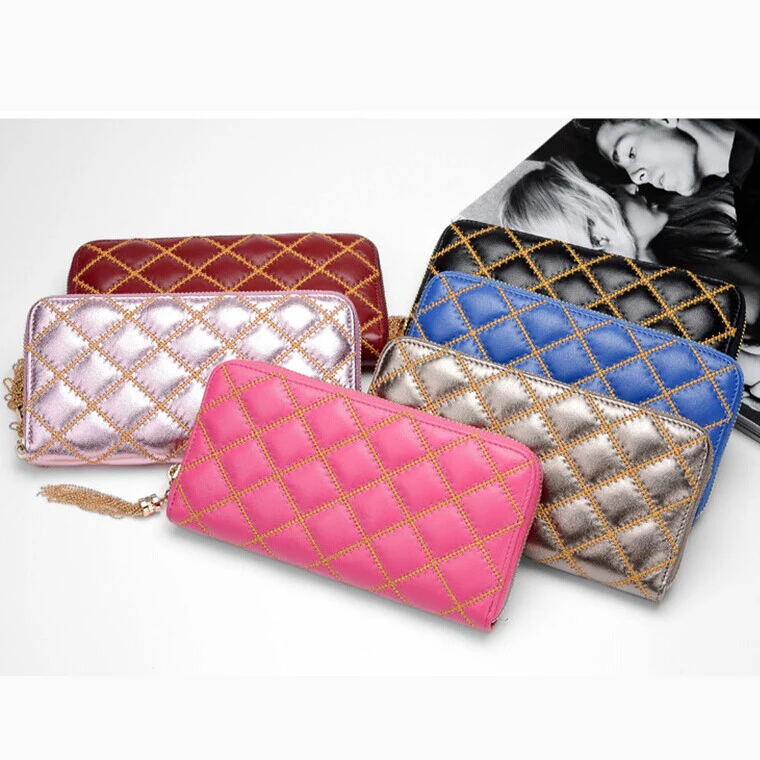 Free Shipping Arrival Purse Women Designer Sheepskin Wallet Women 