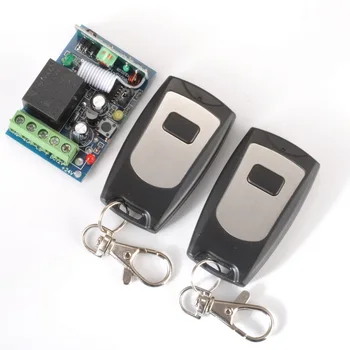 

12V1CH Momentary/Toggle wireless light switch RF Wireless remote control switch 10A Relay 100m Waterproof 315/433