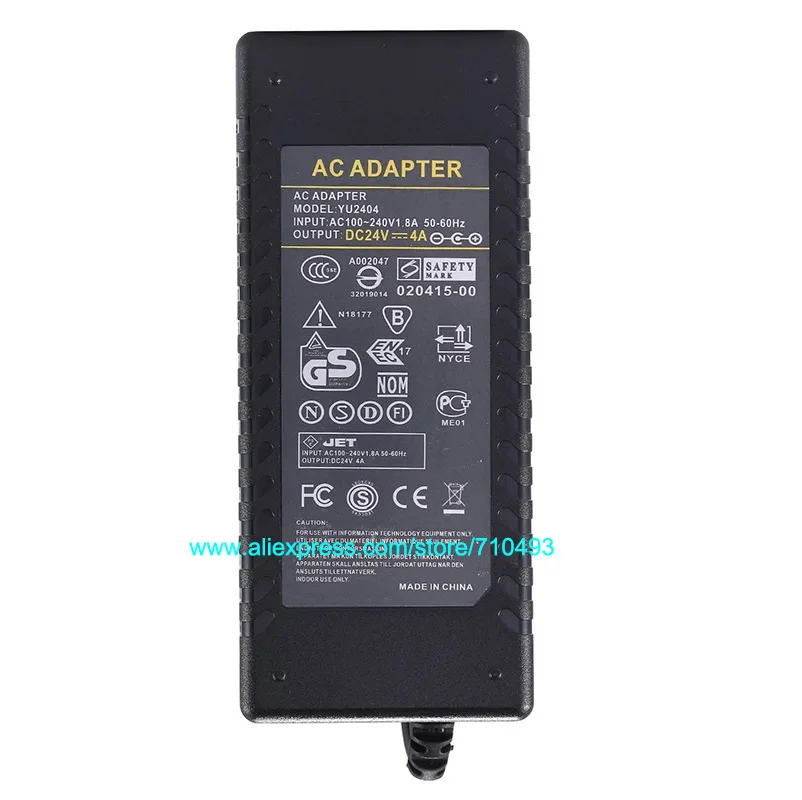 AC DC источник питания 24 В 4A 3A 2A 1A адаптер зарядное устройство Трансформатор 96 Вт 72 Вт 48 Вт 24 Вт, 24 В 5A 120 Вт для светодиодной ленты светильник CCTV камера