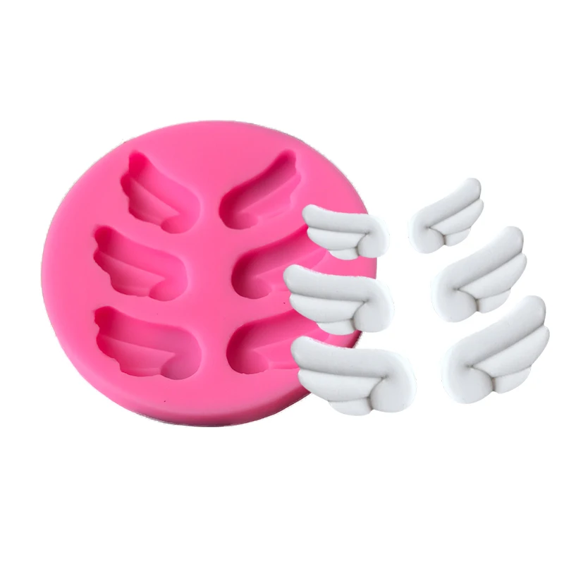

Angel's wing silicone mold aromatherapy gypsum solid car DIY soft silica soap wax mold