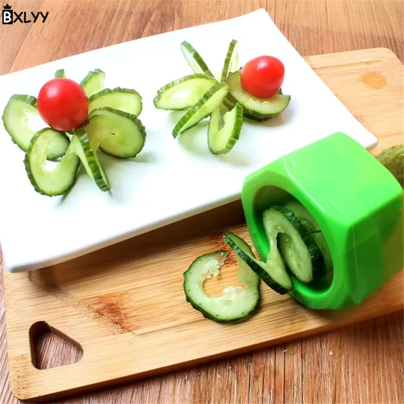 

BXLYY Hot 1pc Kitchen Cooking Creative Spiral Cucumber Slicer Gadget Vegetable Cutter Cooking Utensils Kitchen Accessories.75z