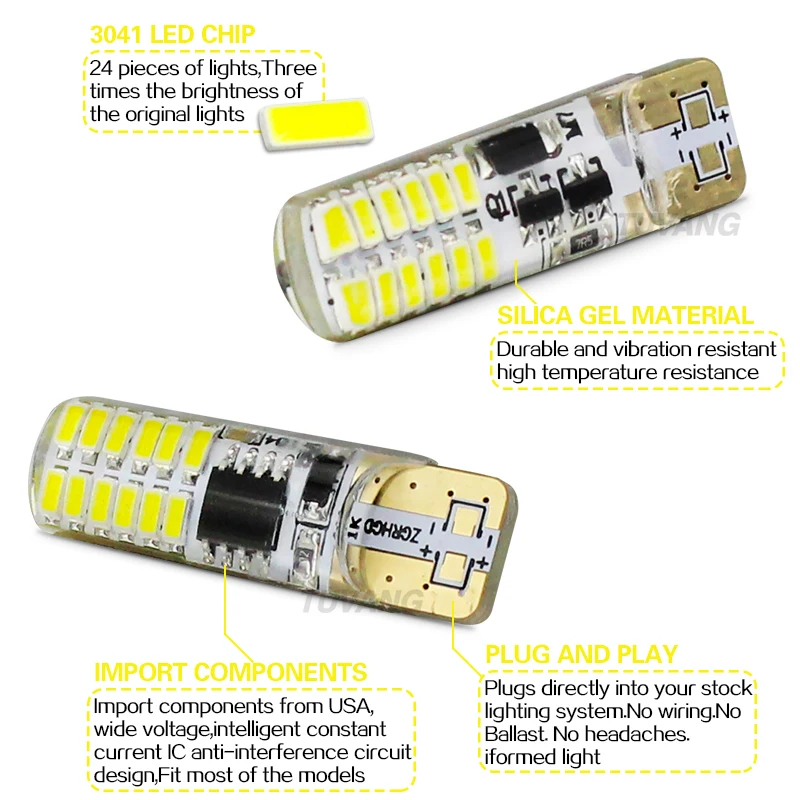 2x T10 с тактовой мерцающей 194 W5W 22 Led 3014SMD T10 светодиодный Прочный блеск+ Авто стробоскоп вспышка два режима Управление автомобильные лампочки