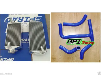 

aluminum radiator+BLUE HOSE FOR SUZUKI RMZ450 RMZ 450 08-15 2014 2013 2012 2011 2010