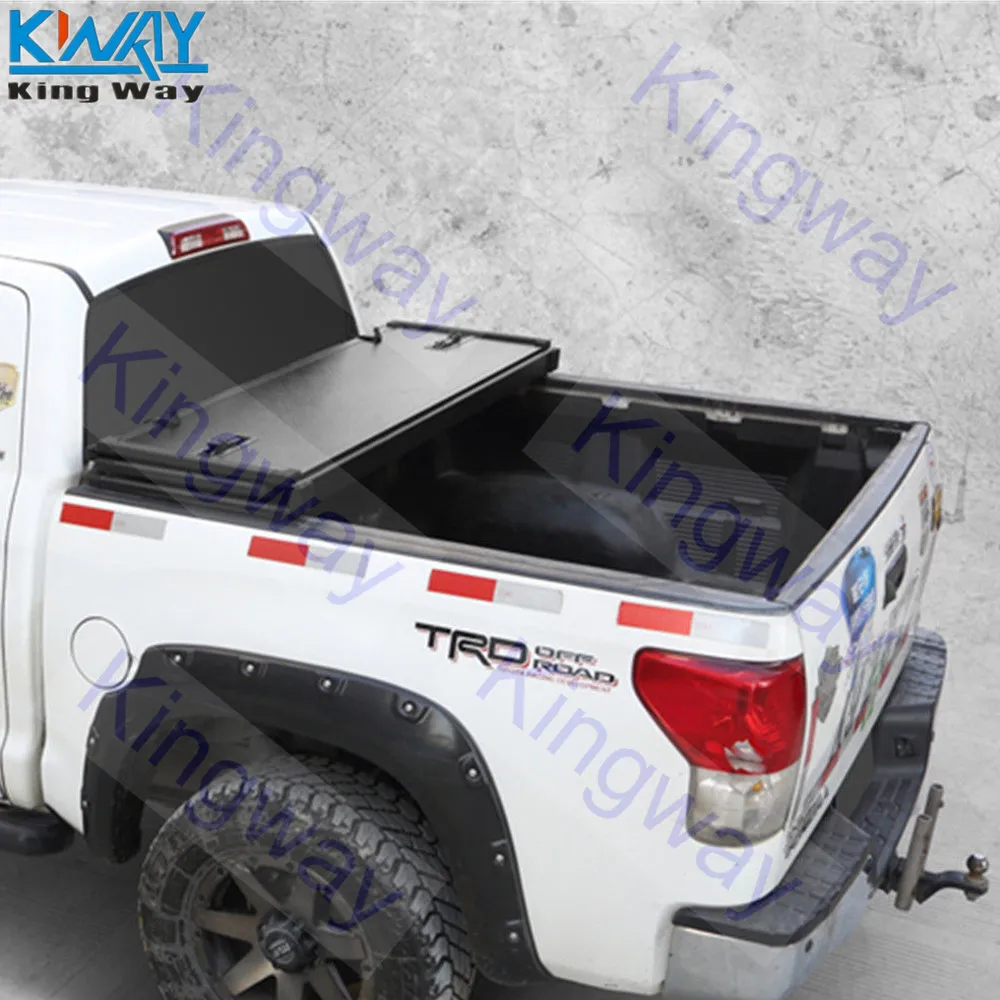Gratis Pengiriman Raja Cara 5 8 Ft Keras Lipat Tonneau Cover Untuk 2014 2018 Chevy Silverado Gmc Sierra Mobil Selimut Aliexpress