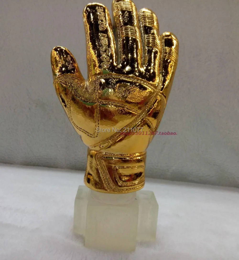

1:1 free ship 2014 soccer football GOALKEEPER Golden Glove Award World cup best Goal keeper trophy best goalkeeper Yashin Award