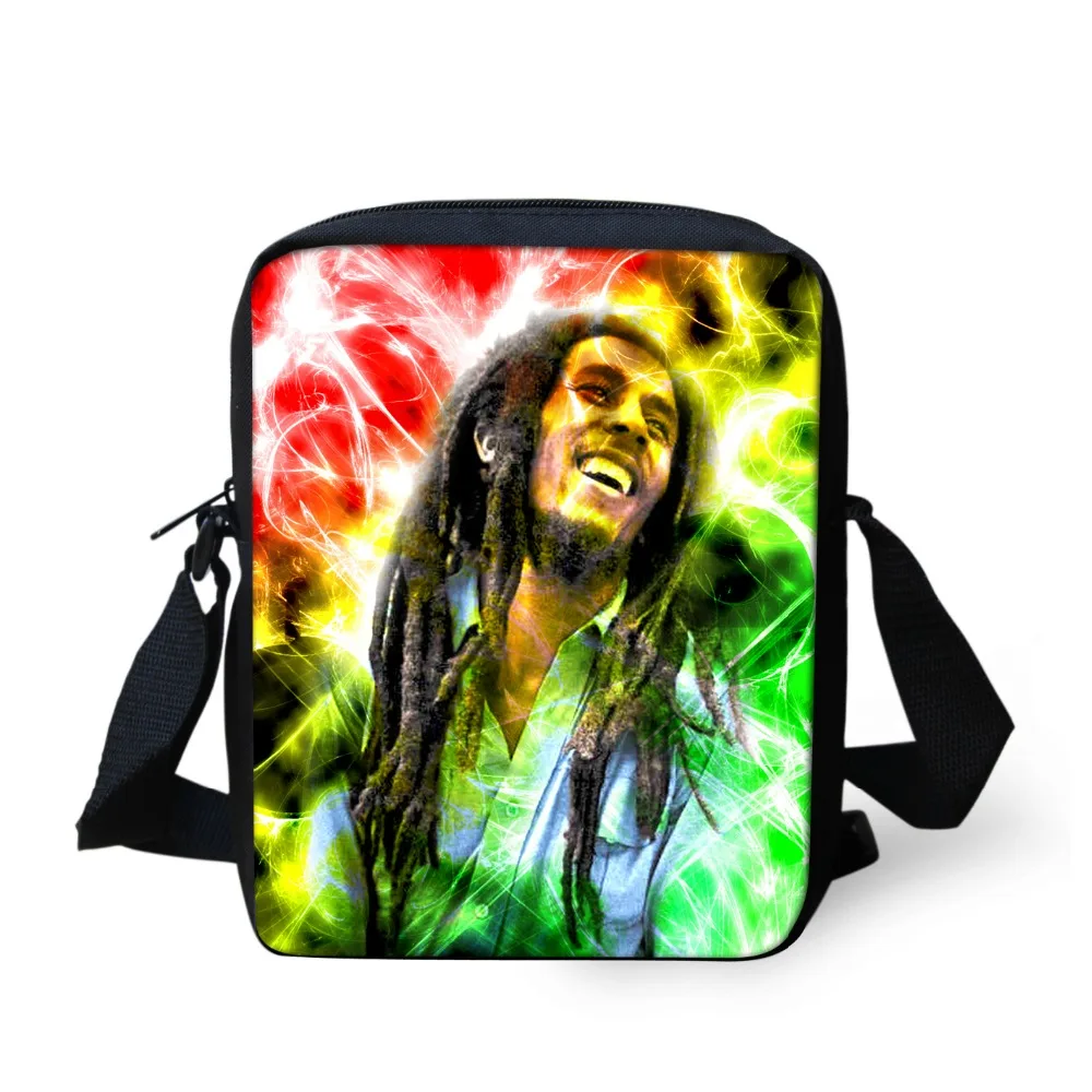 

2016 Men's Travel Bags Cool 3D Reggae Music Star Bob Marley Printed Shoulder Bag Men Messenger Bags Brand Bolsa Crossbody Bags