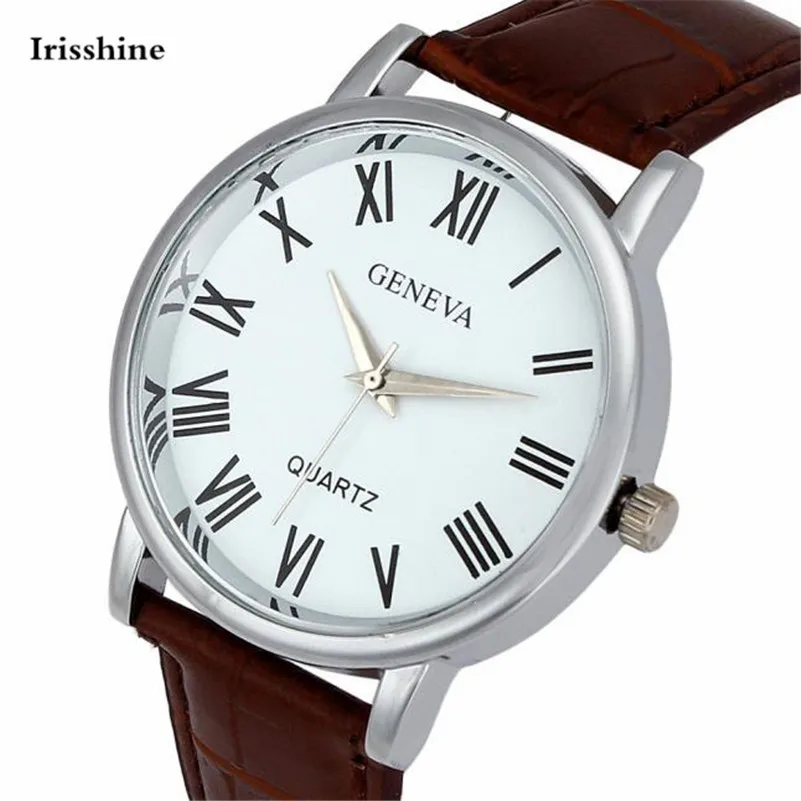 Irisshine i08 брендовые роскошные женские часы для девочек Женские Аналоговые кварцевые наручные часы из искусственной кожи оптом