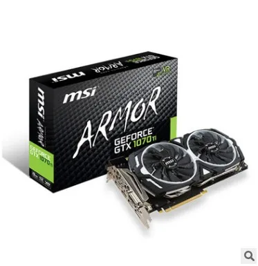 Карта дисплея MSI GeForce GTX 1070Ti ARMOR 8G White Tiger