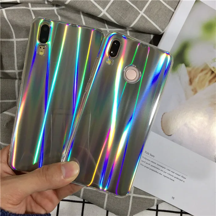

Hot Laser Beam Flexible TPU Cases for Huawei P20 Lite/nova 3e/P20 Pro/P20 flash light fundas Covers Capa