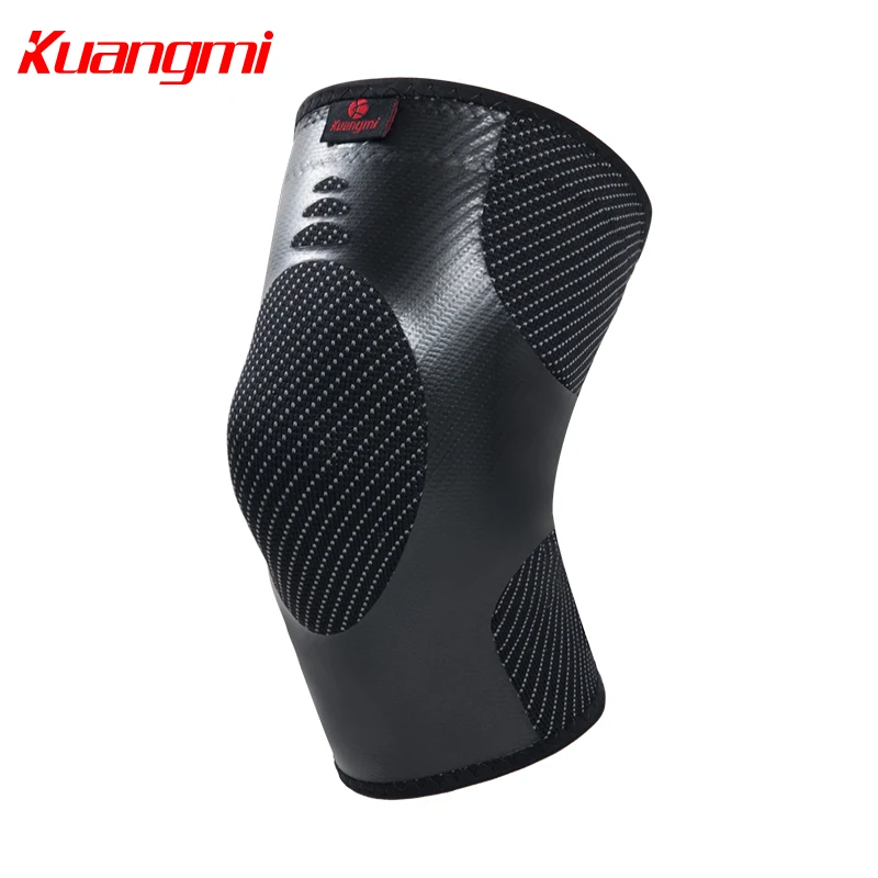 Kuangmi 1 قطعة ضغط الرياضة منصات الركبة كرة السلة الكرة الطائرة الركبة كم منع التواء Keepad الرياضة سلامة الركبة دعم