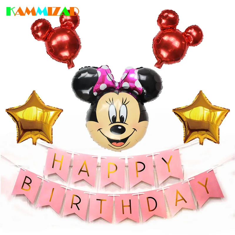 Joyeux Anniversaire Ensemble Feuille Ballons Mickey Minnie Tete D Helium Globos Bleu Rose Banniere Bebe Douche De Fete D Anniversaire Fournitures Ballons Aliexpress Joyeux Anniversaire Ensemble Feuille Ballons Mickey Minnie Tete D Helium Globos Bleu Rose Banniere Bebe Douche De Fete D Anniversaire Fournitures Ballons Aliexpress