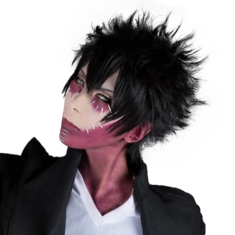 My Hero academic Boku no Hiro Akademia Dabi короткий черный термостойкий костюм для косплея парик +