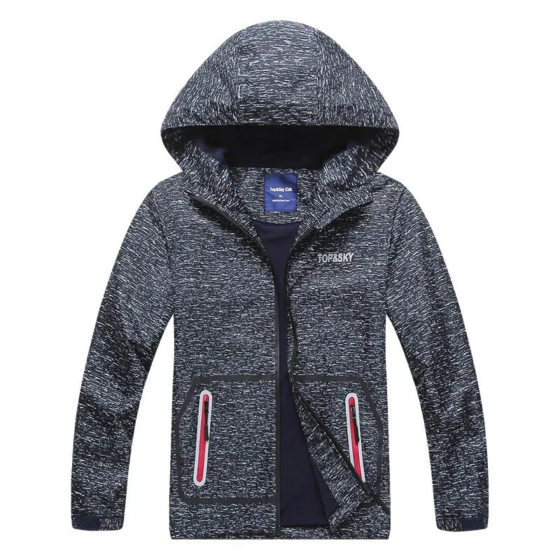 

New Boys Jacket Polar Fleece Spring Autumn Kids Hooded Jackets Coat Waterproof Windproof Children Clothes