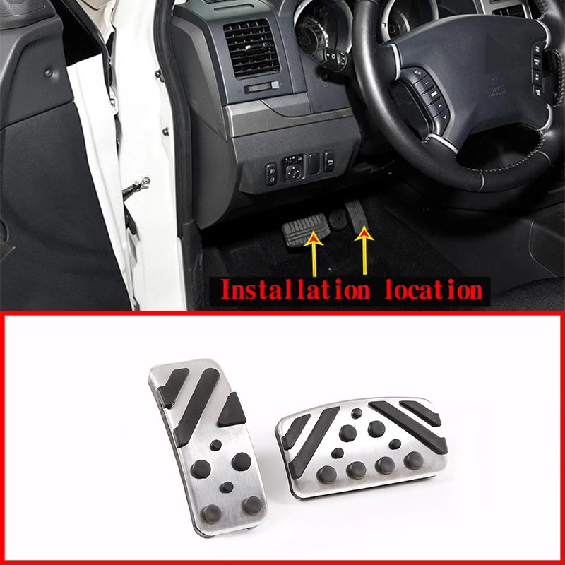 

2Pcs Stainless Steel Fuel Brake Accelerator Pedal Pedal Pad For Mitsubishi Outlander EX Pajero ASX Eclipse Cross Car Accessories
