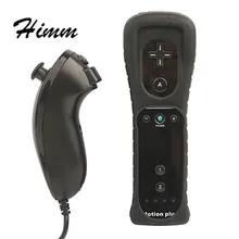 2in1 удаленного ручка Nunchuk Нунчаки игровой контроллер для Nintendo Wii+ Движения плюс