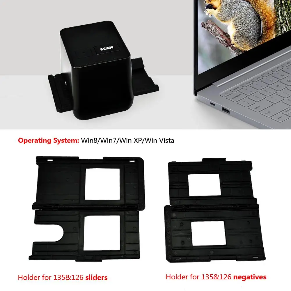  17.9 Mega Pixels Driver Free USB 35mm Negative Film Scanner 135 Slide and Film Converter 17.9 MP135 - 487751700