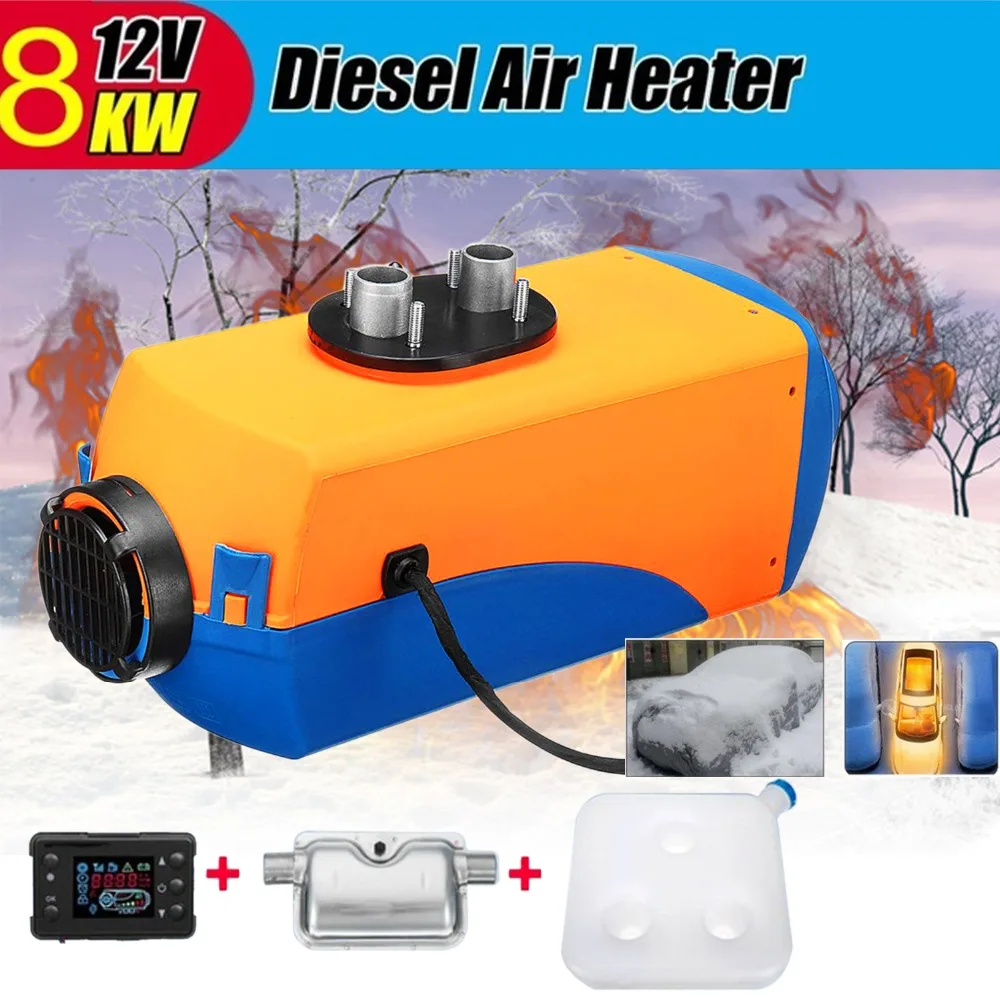 

(Ship From DE)8kw/12v single LCD Diesel Air Heater 8000W Car Heating Truck Motor-homes Boat Van