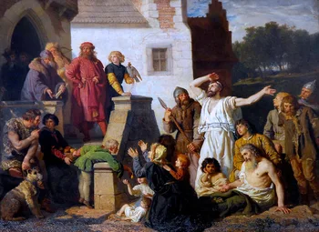 

GOOD ART # Warsaw Judaism Wojciech Gerson The Reception of the Jews. Casimir III the Great PRINT art painting on canvas