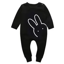 Модный Милый хлопковый комбинезон для новорожденных мальчиков с кроликом, комбинезон, одежда, наряды