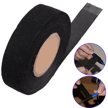 

DWCX 19mm 15M Wiring Harness Velvet Cloth Fabric Adhesive Tape Non-woven Fabrics for Car Automotive Heat Resistant