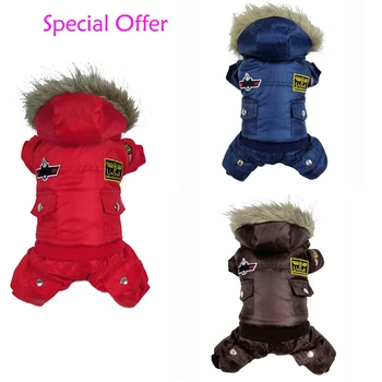 

Special Offer Small Medium Large Dog Winter Coat Air Force Style Cotton Pet Warm Jumpsuit Dog Clothes