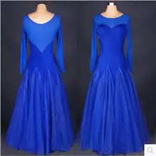 Костюм для бальных танцев, сексуальный костюм для взрослых, кисея с длинным рукавом, платье для бальных танцев для женщин, бальные платья для соревнований