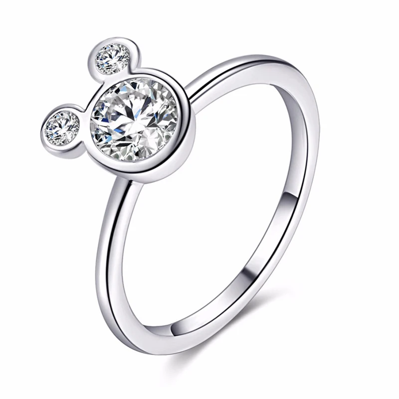 Специальное предложение 30 стилей серебряное кольцо на палец стекируемые вечерние кольца с бантиком в виде короны для женщин пара оригинальных ювелирных изделий подарок - Цвет основного камня: 2