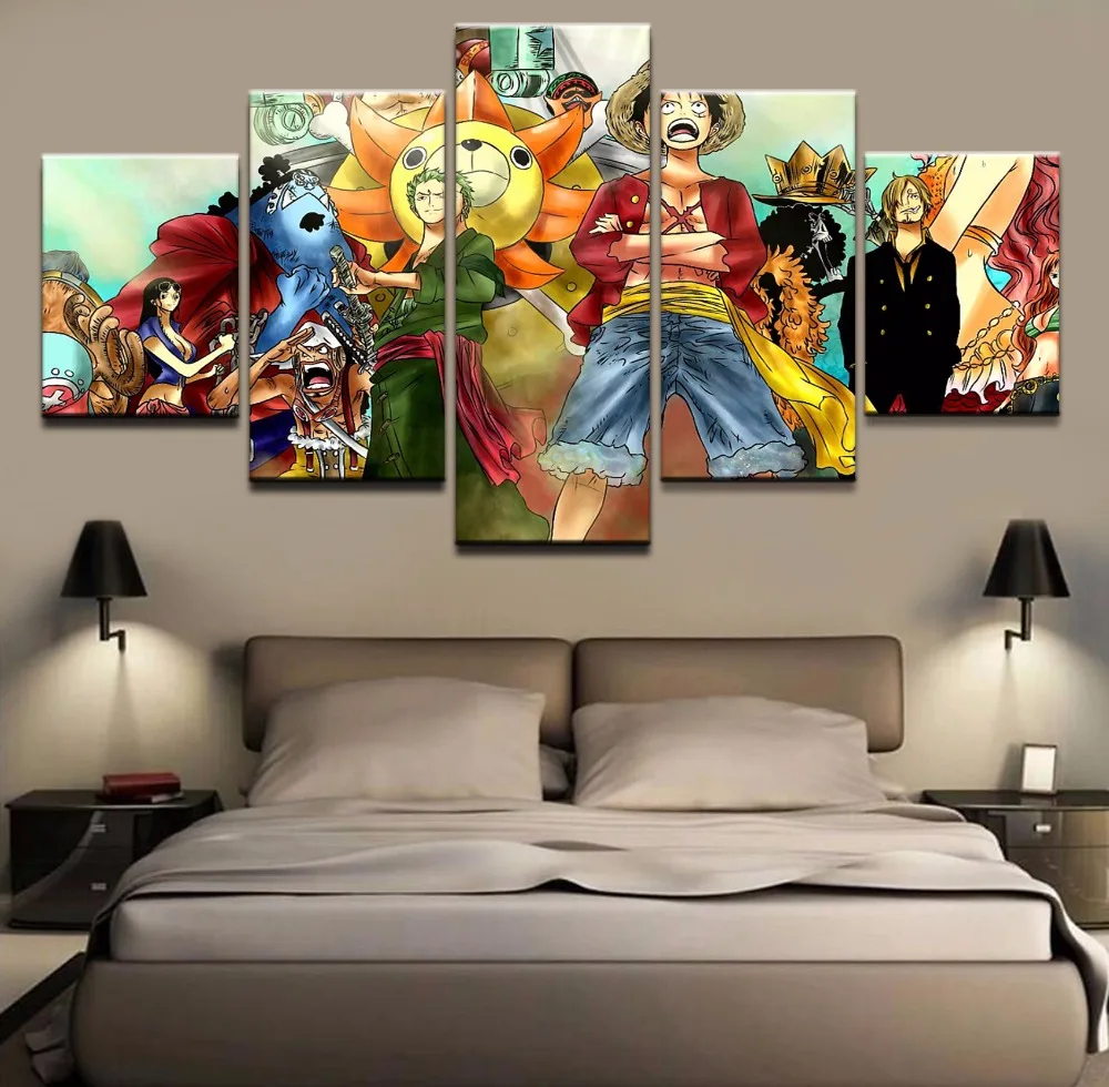 One Piece Characters HD Poster Canvas Painting Wall Art One piece