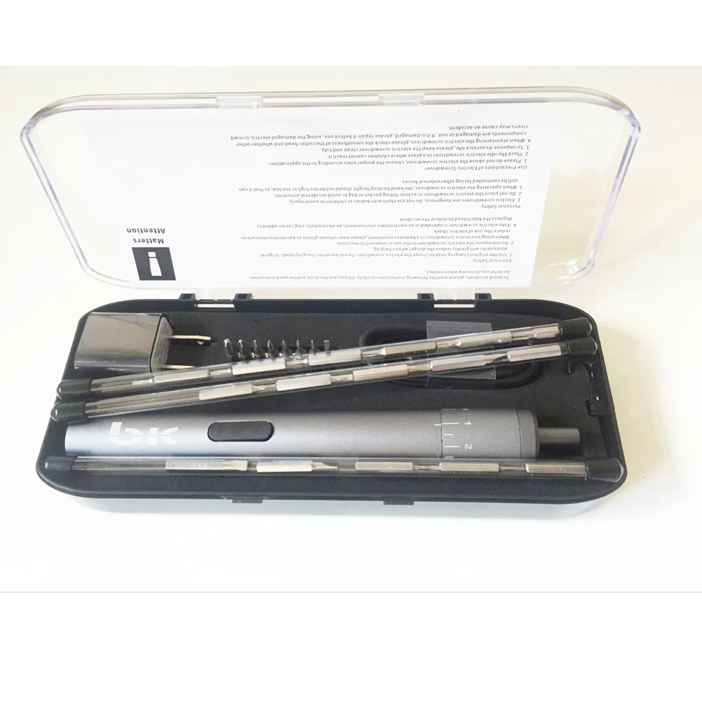 

High Quality Charging Electric Screwdriver Torque Adjustable Automatic Brake with 24 Screwdriver Bits for Electronics Repairing