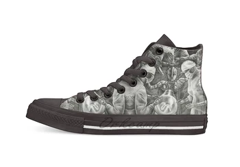 

Gestation Design breathable Casual High Top lace-up Canvas shoes sneakers For Drop shipping