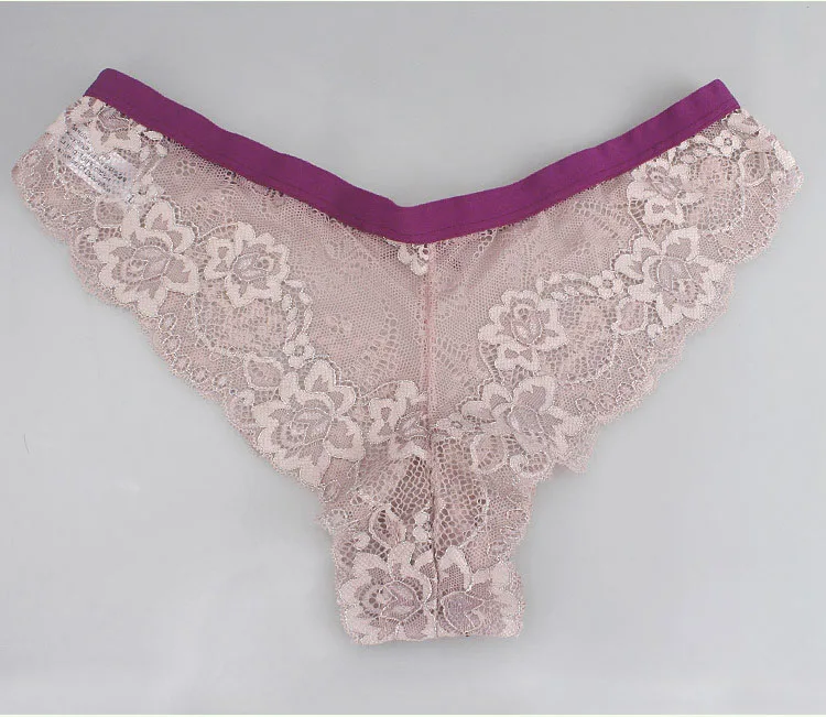 S-XL! Hot sale! l Women's Sexy Lace Panties Seamless Cotton Breathable Panty Hollow Briefs Plus Size Girls Underwear (20)