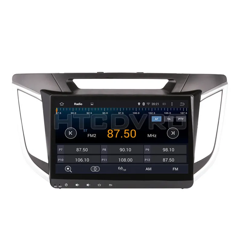 Top YMODVHT 10.1inch Octa Core 4GB+32GB Android 9.0 Car DVD Player for Hyundai IX25 / Creta 2014- Radio Stereo GPS Navigation 4