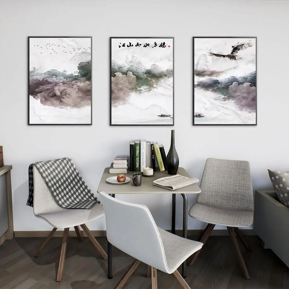 

3Pcs/Lot Abstract Cloud Waves Canvas Painting Poster Wall Art Picture For Living Room Studio Aisle Home Minimalista Decoracion