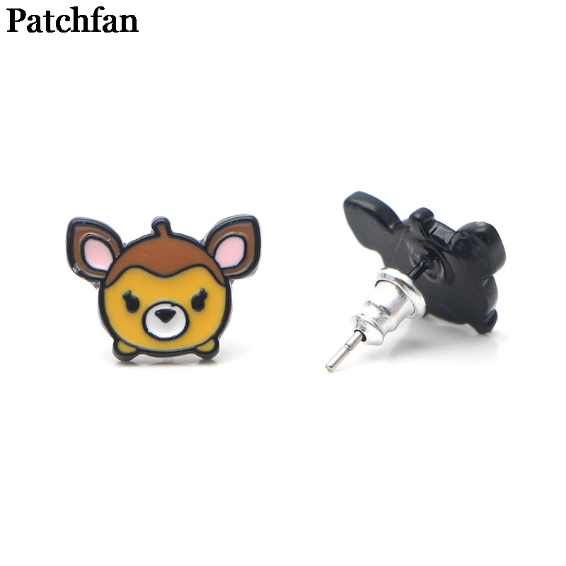 

Patchfan Bambi cartoon trendy charm design stud earrings party favors jewelry gifts for girlfriend for birthday present A1978
