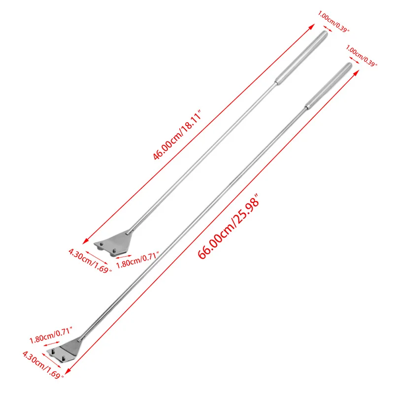 Аквариума Нержавеющая сталь водоросли Коралловое скребок очиститель с лезвием инструмент-Y102