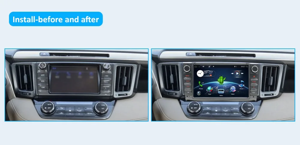 Flash Deal Octa core Android 8.1 2 din car dvd For RAV4 2013 2014 2015 with WiFi 3/4G RDS USB Bluetooth auto-radio car gps navigation 19