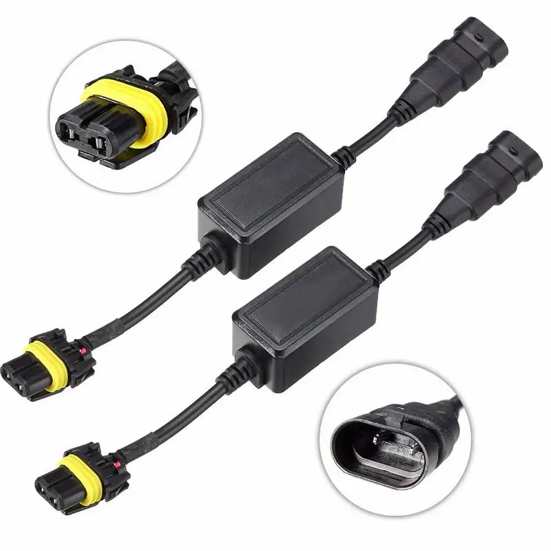 

EMC 9006 HB4 Headlight Bulbs Canbus Kit LED Decoder Anti Flicker For HID Load Resistor Relay Adapter Car Light Accessories