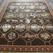 10 К 12'x15 'Кружево Ковры, Новая Зеландия Ручная работа; вязаное; шерстяное ковры