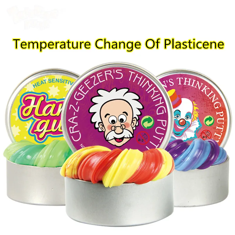 

Intelligent Creative Hand Gum Temperature Change Turns Color Slime Silly Putty light Clay Fimo Plasticine Mud Doh Toys Kids Gift