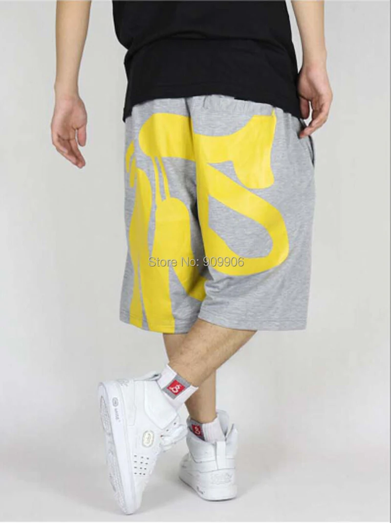 Мужские спортивные штаны, летние капри в стиле хип-хоп, повседневные, свободные, размера плюс, короткие, для мужчин