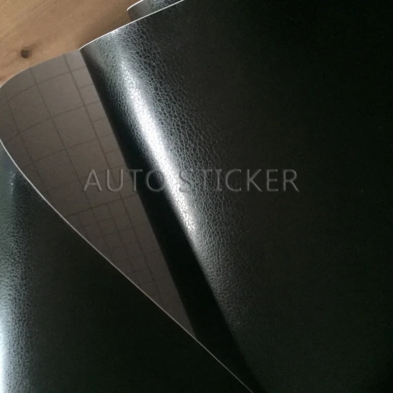 Black Leather Pattern PVC Adhesive Vinyl car sticker 8
