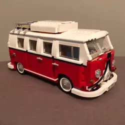 Строительный кирпич 1354 шт Создание серии Creator Volkswagen T1 Camper модель автомобиля-фургона строительство комплект блоки кирпичи игрушки