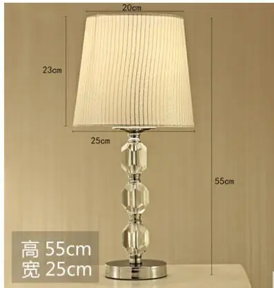 

Decorative table lamp. Bedside lamp. Crystal desk lamp. Wedding creative bedside lamp