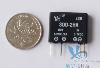 

Supper Mini 2A PCB Welded DC Solid State Relay SDD-2HA Normally Open Switch SSR