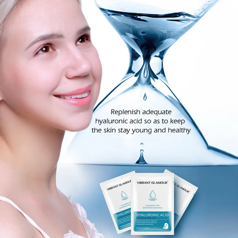 

3 Pcs Hyaluronic Acid Face Mask Moisturizing Nicotinamide Shrink Pores Skin Care Masks @ME88
