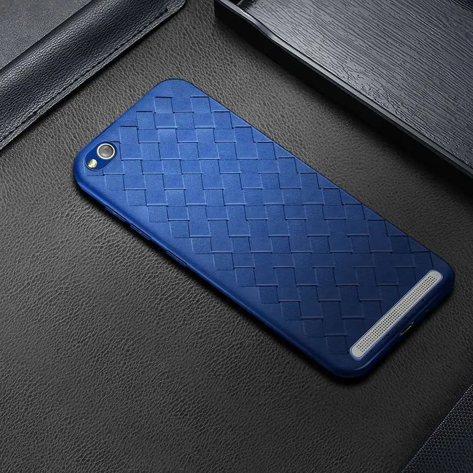 

for xiaomi redmi 5a case Luxury woven leather cover phone cases for funda xiaomi redmi 5a case redmi 5a a5 coque capa back cover